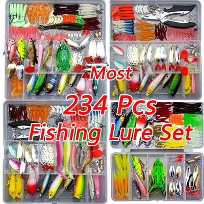Fishing Lure & Tackle set - 234 pc