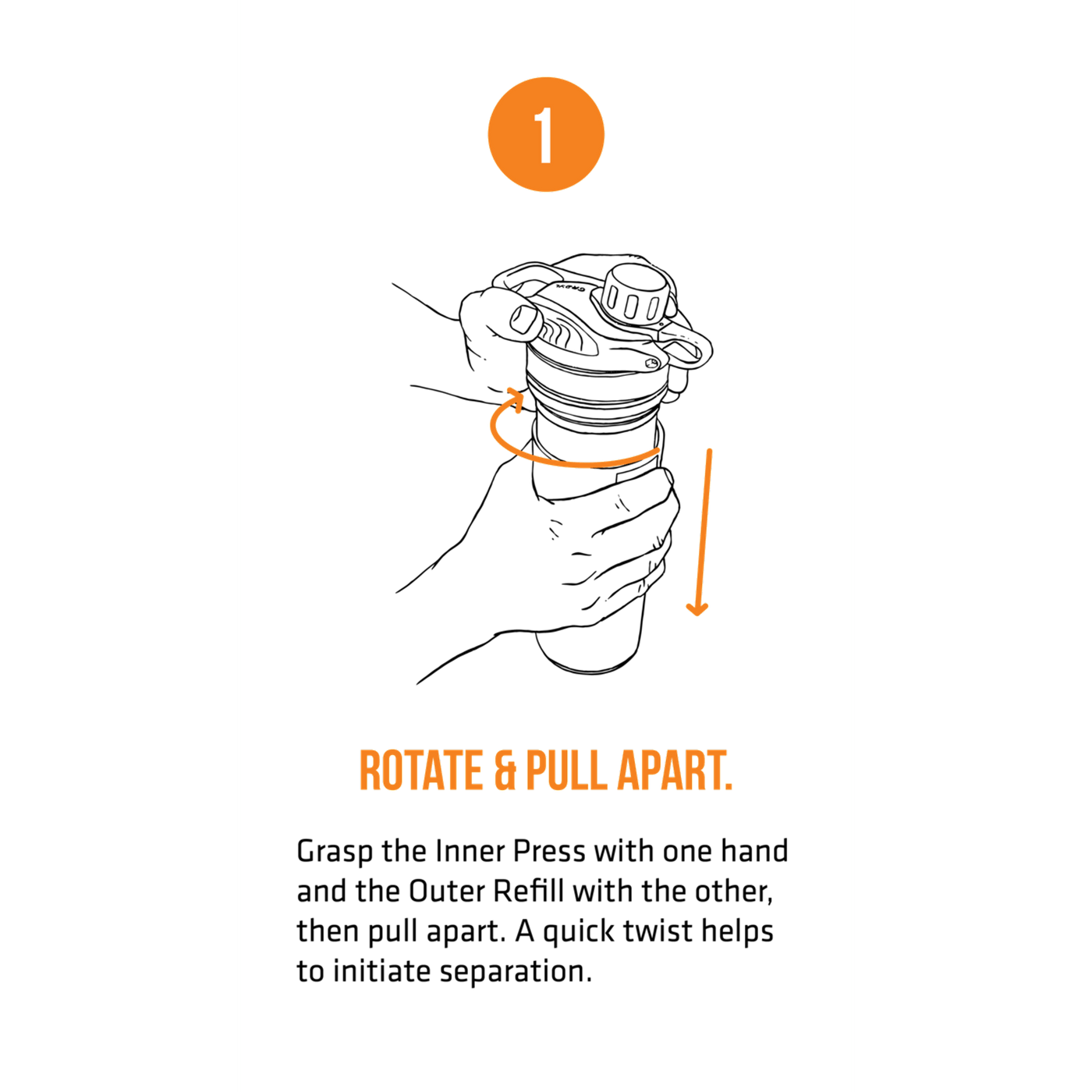 Grayl GEOPRESS™ Purifier - Coyote Amber