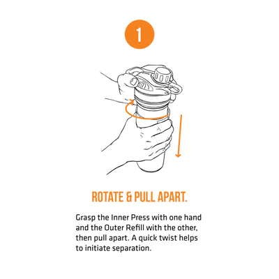 Grayl GEOPRESS™ Purifier - Coyote Amber