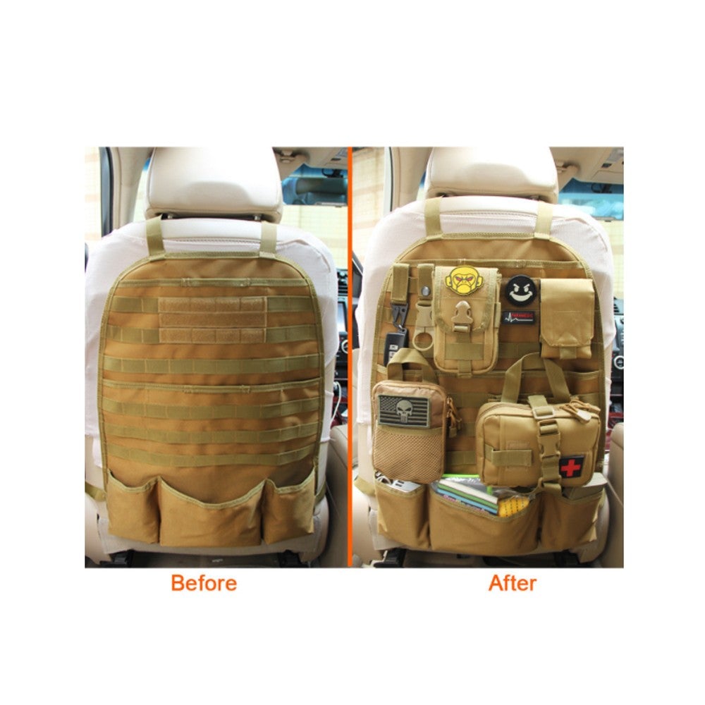 Tactical MOLLE Car Seat Organizer - Deluxe