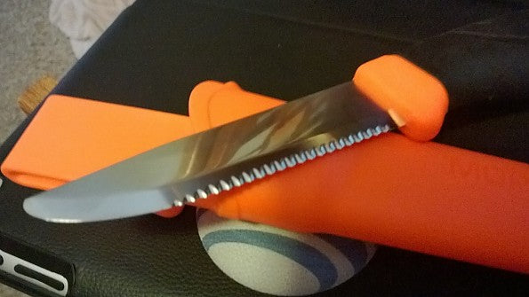 Mora Companion Serrated High Vis Orange