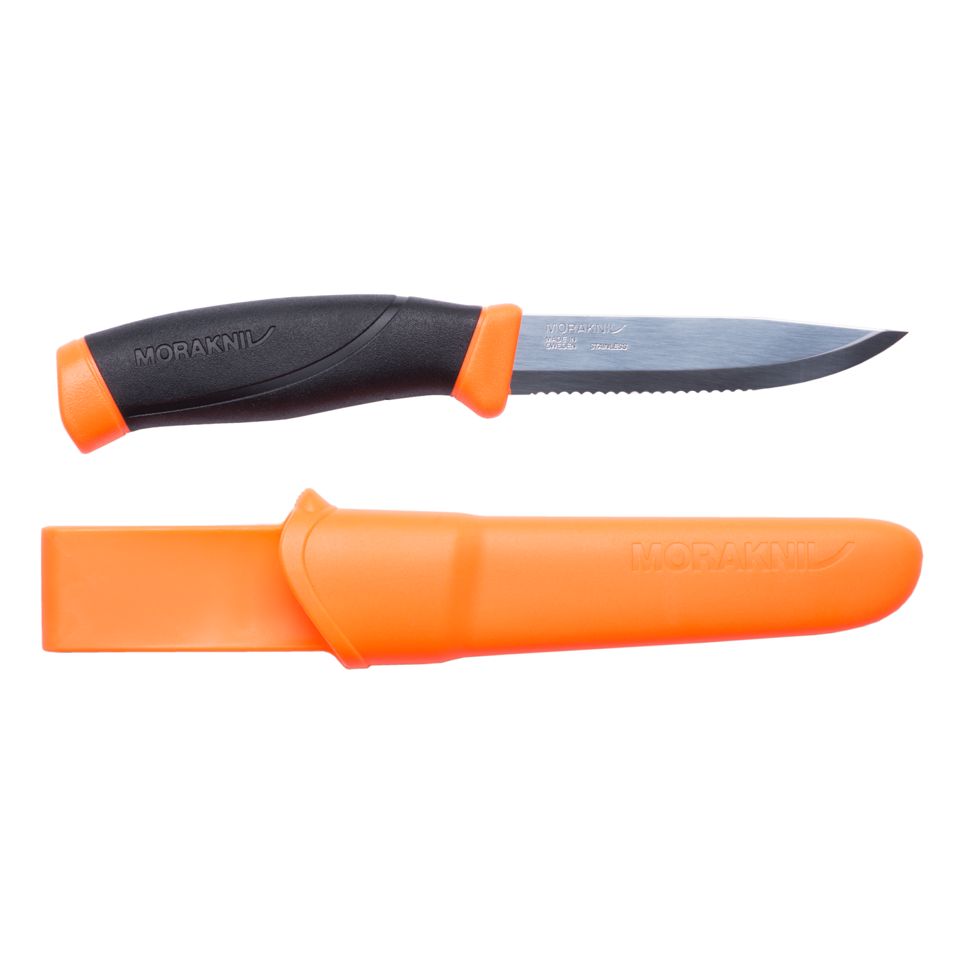 Mora Companion Serrated High Vis Orange