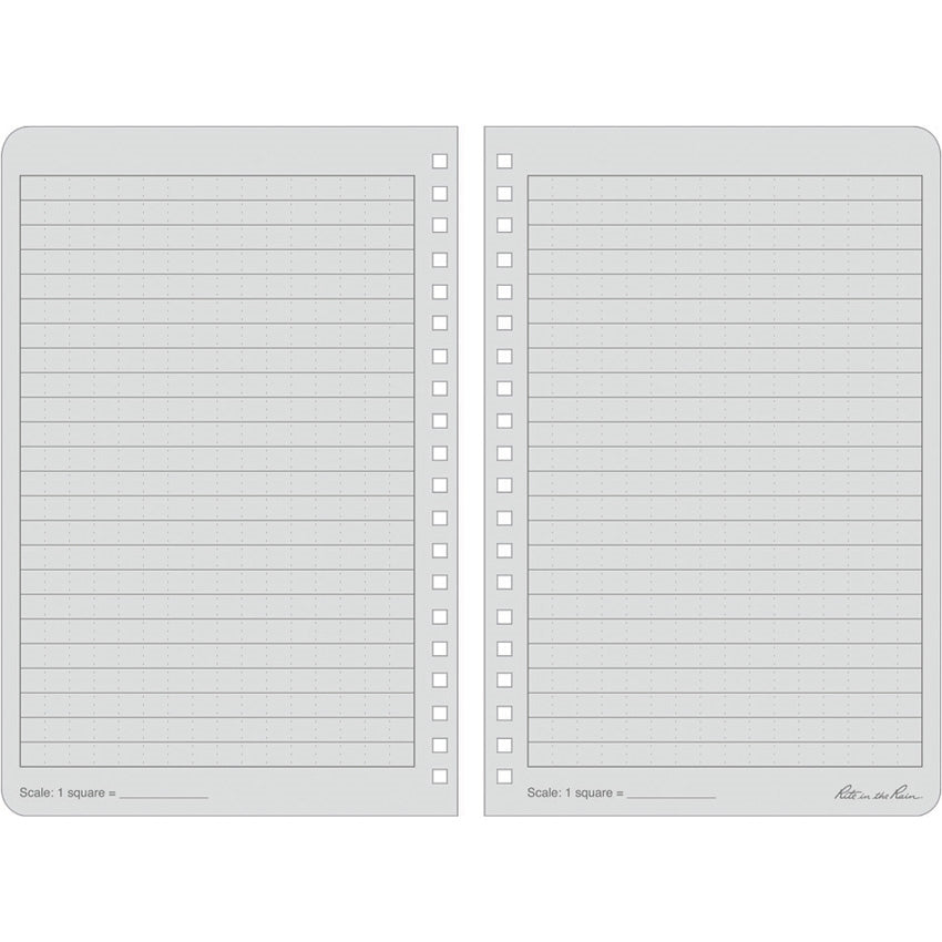 Rite in the Rain Side Spiral Notebook - Gray