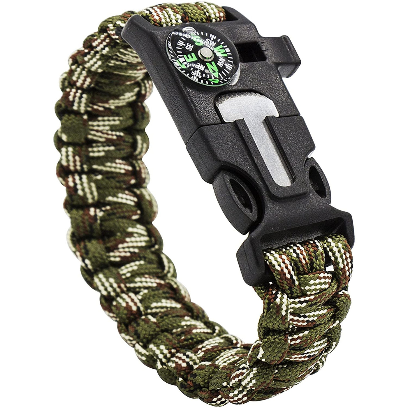 Nema NM Survival Bracelet Flint Fire Starter Army Gear with Compass :  Amazon.in: Sports, Fitness & Outdoors