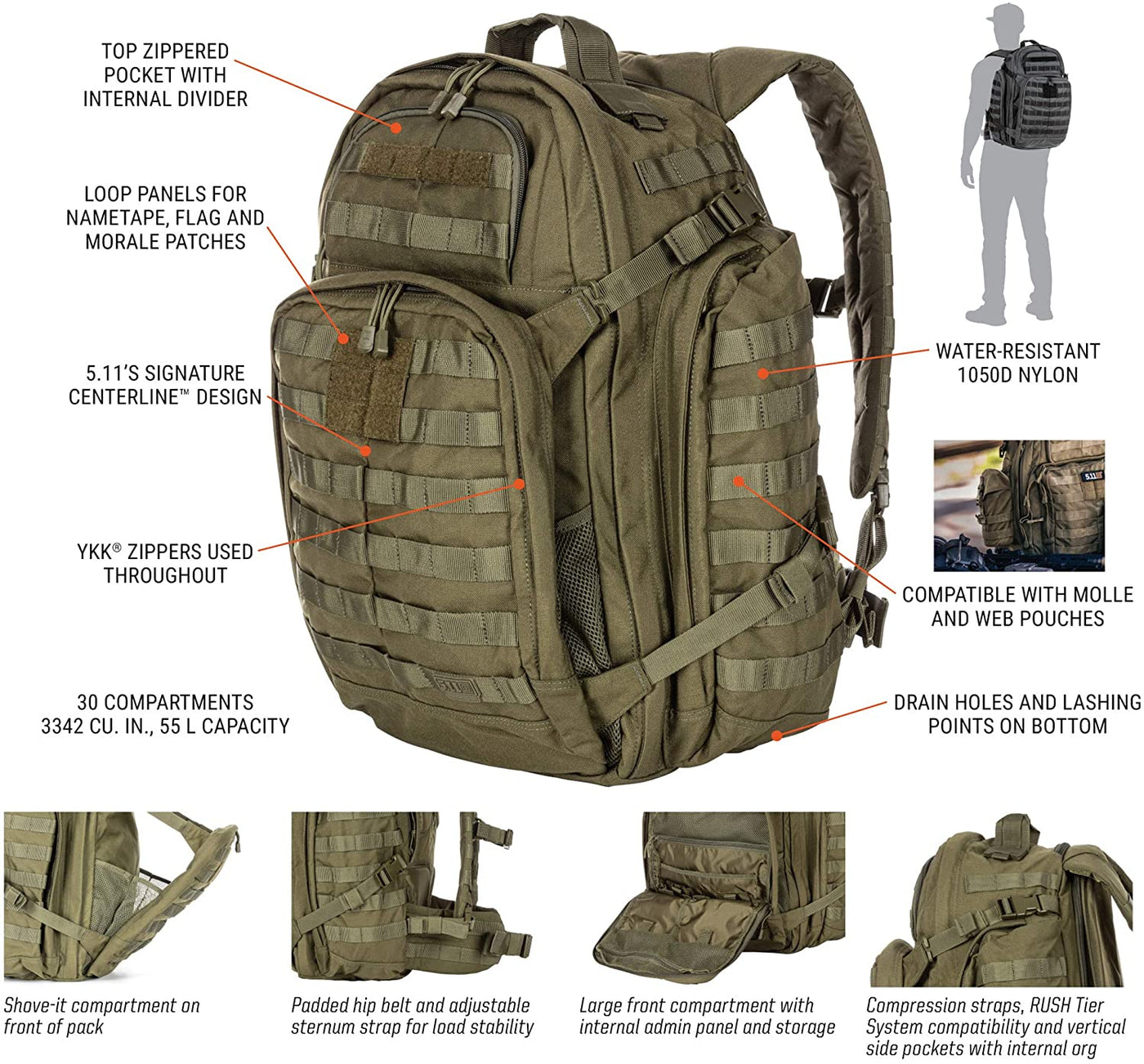 5.11 Rush 72 Backpack