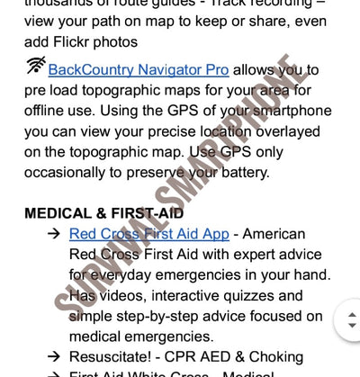 Survival Smartphone - Viable Operations of a Mobile Phone