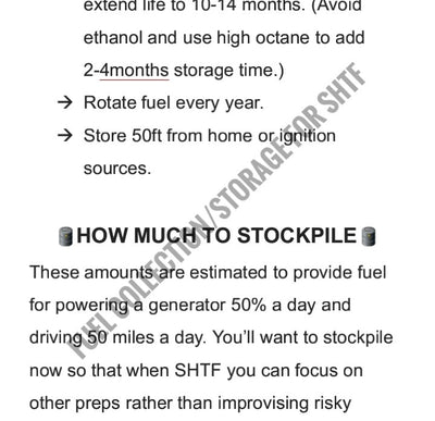 Gasoline Storage & Procurement - Preparedness Approach to Fuel