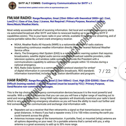 Contingency Communications - Primary, Alternate, & Emergency Contact Options