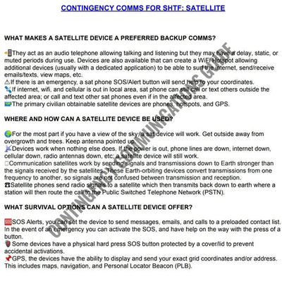 Contingency Communications - Primary, Alternate, & Emergency Contact Options