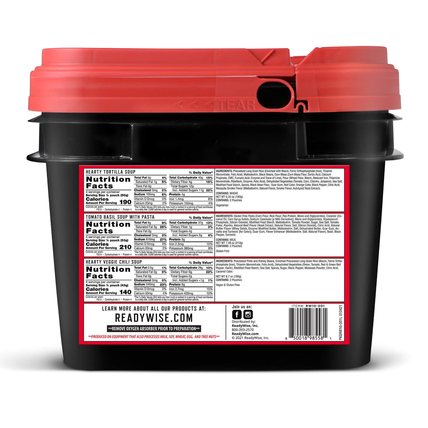 Emergency Soup Bucket - 48 Servings