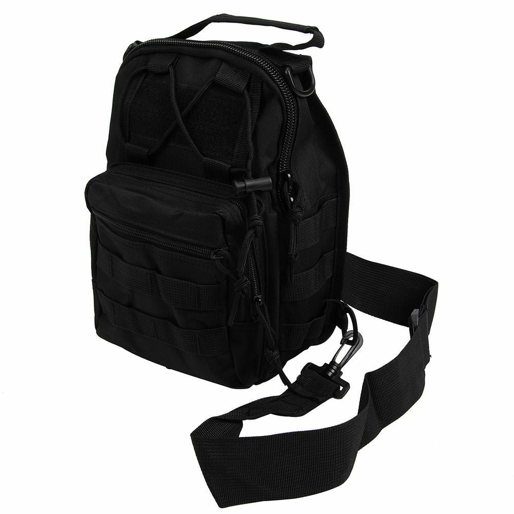 black kelty tactical sling messenger backpack Molle Military Canvas Shoulder Bag