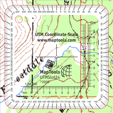 Pocket Sized UTM Coordinate Scale Tool
