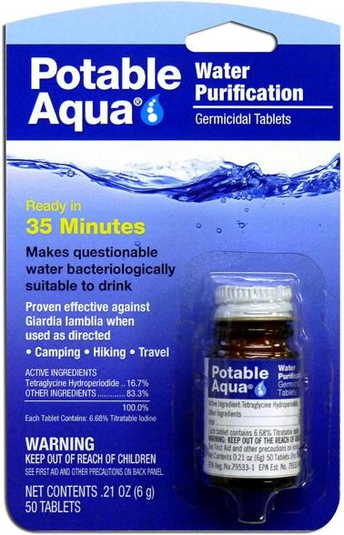 Potable Aqua Tablets