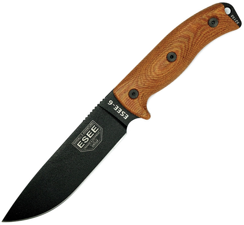 ESEE 6 Black Natural Micarta