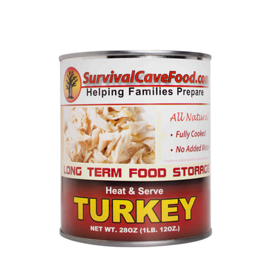 Canned Turkey Full Case -  28oz. cans (12 cans/1 case)