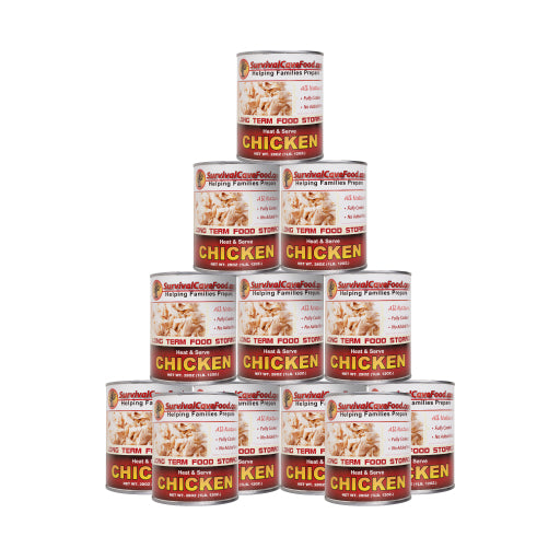 Canned Chicken Bulk Survival Food Full Case Free Shipping
