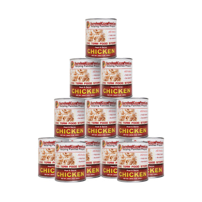 Canned Chicken Full Case - 28oz. cans (12 cans/1 case)