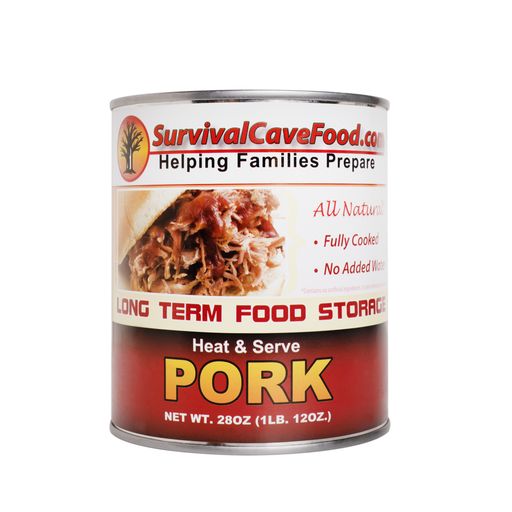 Canned Pork Full Case - 28oz. cans (12 cans/1 case)
