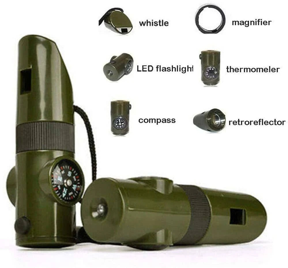 Compass whistle best sale survival tool