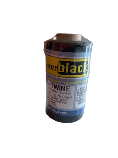 Black Nylon Twine #12  Mariner Tarred Twisted Nylon Twine (420 ft